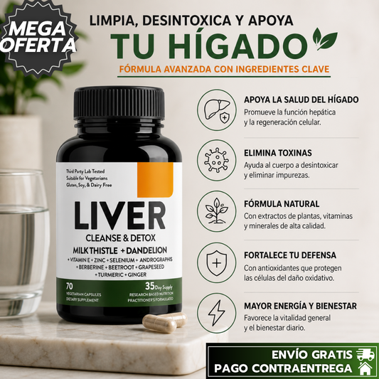 Liver Cleanse Detox: Apoyo natural para el bienestar interno