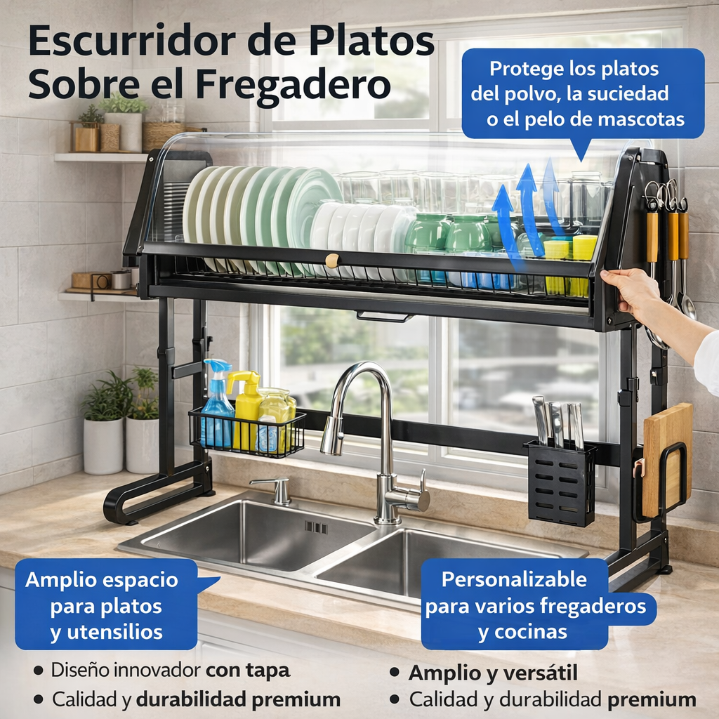 Organizador Y Escurridor De Platos
