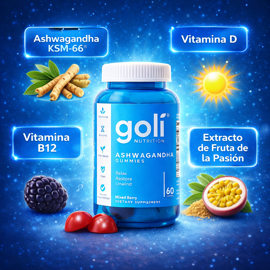 Gomitas Goli Nutrition con Ashwagandha:Reduce el Estrés y Mejora tu Bienestar Diario