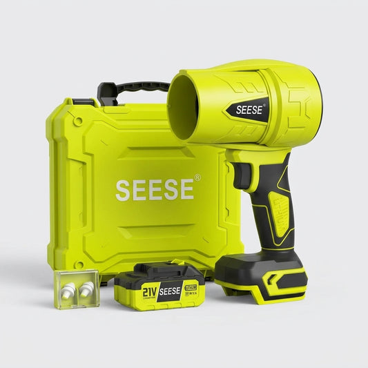 SEESE Soplador Turbo Jet: Soplador Inalámbrico Potente y Ligero para Limpieza Rápida.